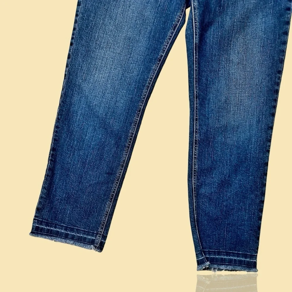 Current/Elliott ‘Propeller’ Relaxed Straight Fit Cropped Released Hem Jeans 30